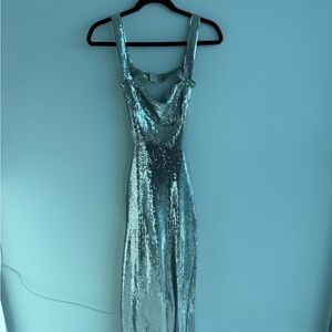 Meshki Silver Maxi Dress